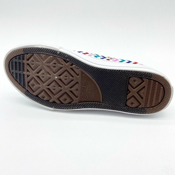 Converse CTAS Hi White University Red Zig Zag Kids Casual Shoes 667192F - Picture 5 of 5